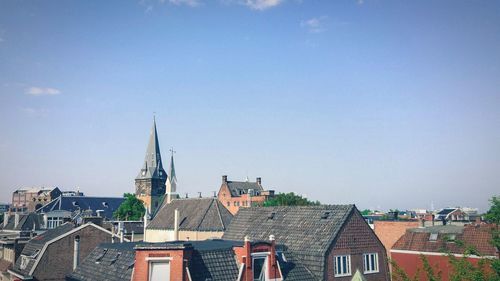 Houses against sky