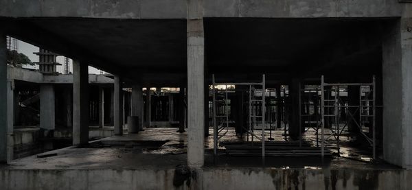 Interior of abandoned building