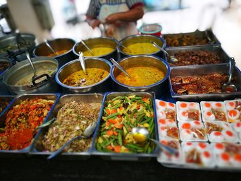 Close-up of food for sale at market stall