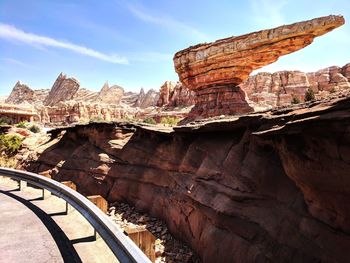 View of rock formations