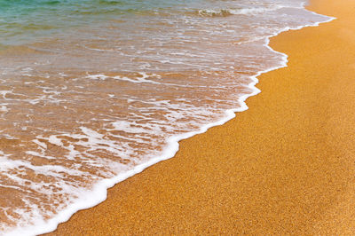 High angle view of beach