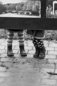 Low section of people standing outdoors