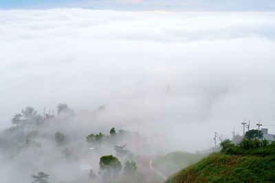 Scenic view of landscape against sky