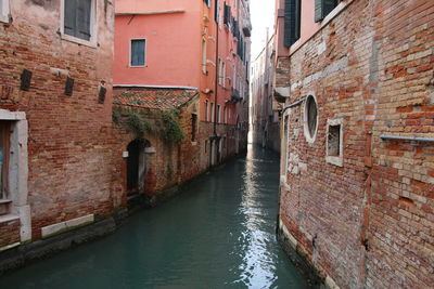 Canal amidst buildings in city