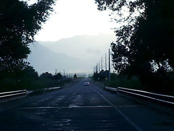 Road passing through landscape