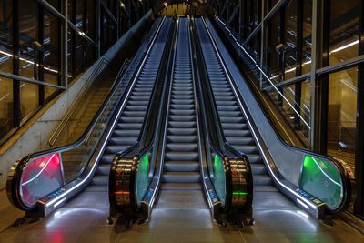 View of escalator