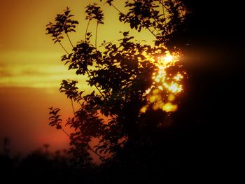 Scenic view of sunset sky