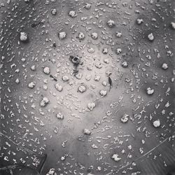 Close-up of water drops on glass