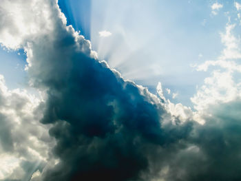 Low angle view of clouds in sky