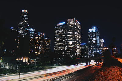 City skyline at night