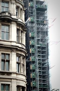 Low angle view of buildings in city