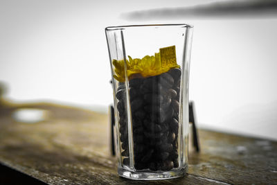 Close-up of drink on table