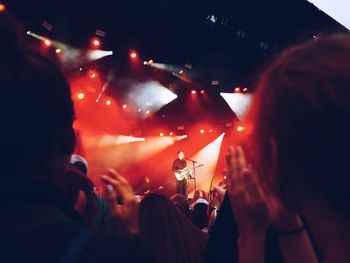 People enjoying at concert
