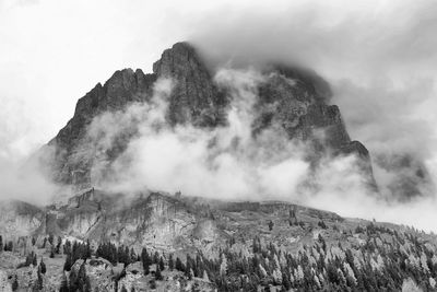 Scenic view of mountain against sky