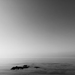 View of calm beach against sky