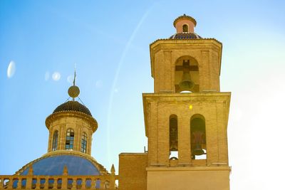 Low angle view of church against sky