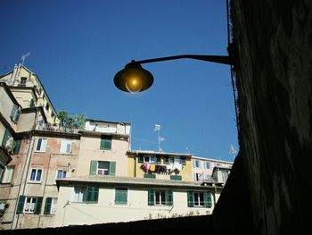 Low angle view of building against clear sky