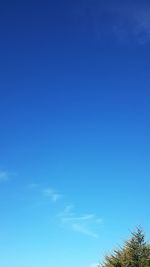 Scenic view of clear blue sky