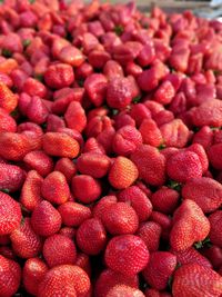 Full frame shot of strawberries