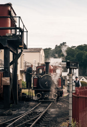 TRAIN ON RAILROAD TRACK