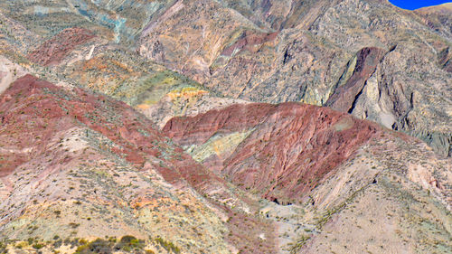 Aerial view of rock formations