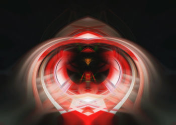 Digital composite image of light painting