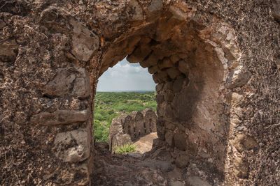 View of old ruins