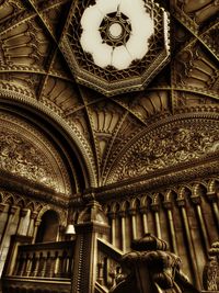 Low angle view of ceiling