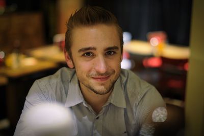 Portrait of smiling young man