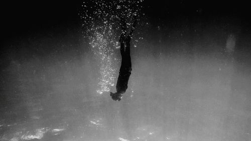 Woman snorkeling in sea