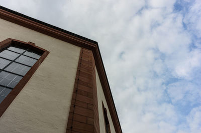 Low angle view of building against sky