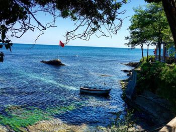 Scenic view of sea against sky