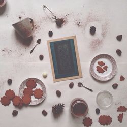 Close-up of food on table