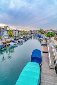 View of swimming pool in canal