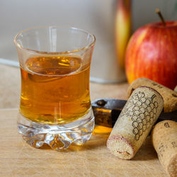 Close-up of drink on table