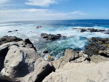 Scenic view of sea against sky