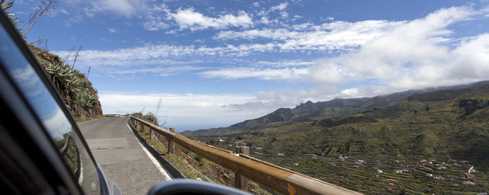 Road passing through mountains