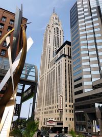 Low angle view of buildings against sky