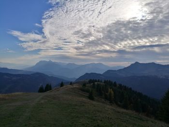 Scenic view of landscape against sky