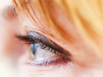 Extreme close-up of woman eye