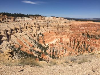 View of rock formations