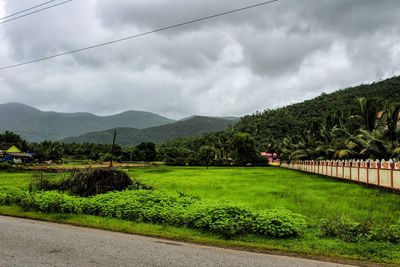 Scenic view of landscape against sky