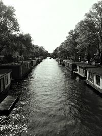 View of canal along buildings