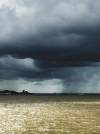 Storm clouds over sea