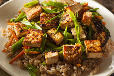 Close-up of food in plate