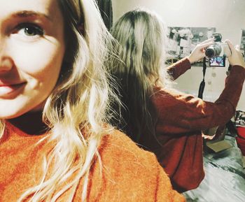 Portrait of young woman