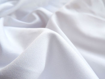 Full frame shot of white fabric