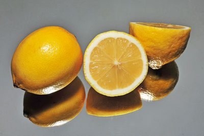 Close-up of fruits in plate