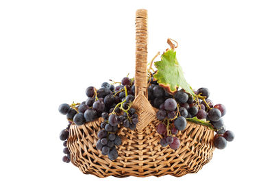 Close-up of fruits against white background