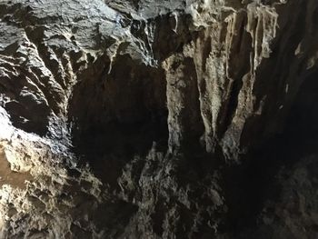 Full frame shot of rocks in cave